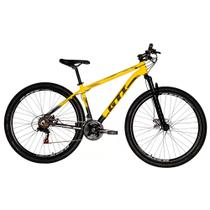 Bicicleta aro 29 GTI Amarela e preta Tam 21