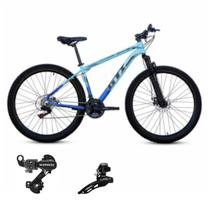 Bicicleta Aro 29 Gti Roma 21 Veloc Aluminio Cambios Shimano Suspençao 80mm Desempenho