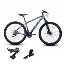 Bicicleta Aro 29 Gti Roma 21 Veloc Aluminio Cambios Shimano Suspençao 80mm Desempenho