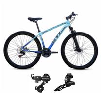 Bicicleta aro 29 Gti Roma 21 Velocidades Aluminio C/ Câmbios Traseiro e Dianteiro Shimano