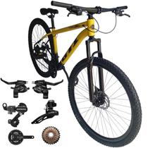 Bicicleta Aro 29 GTI Roma 24 Velocidades MTB Freios Cubo K7 Kit SHIMANO