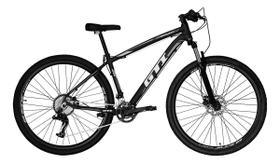 Bicicleta Aro 29 GTI Roma 2x9 Freios Hidráulicos Garfo Com Trava 18v Alumínio - Preto/Cinza Bicicleta Aro 29 GTI Roma 2x9 Freios Hidráulicos Garfo Com Trava 18v Alumínio - Preto/Cinza