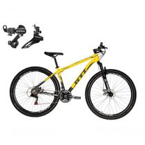 Bicicleta Aro 29 Gti Roma Alumínio 21v Câmbios Shimano Freio A Disco - Amarelo-preto Bicicleta Aro 29 Gti Roma Alumínio 21v Câmbios Shimano Freio A Disco - Amarelo-preto