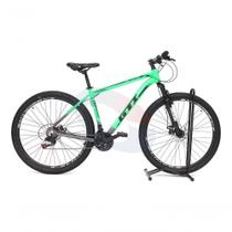 Bicicleta Aro 29 Gti Roma Alumínio 21v Freio A Disco Garfo Suspensão - Verde-cinza Tam.19 Bicicleta Aro 29 Gti Roma Alumínio 21v Freio A Disco Garfo Suspensão - Verde-cinza Tam.19