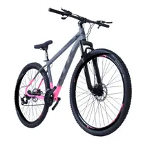 Bicicleta Aro 29 Gti Roma Mtb 24 Velocidades Alumínio Disco Mecânico Indexado Urbano