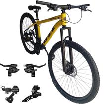 Bicicleta Aro 29 GTI Roma MTB 24 Velocidades Alumínio Suspensão Dianteira 80mm Câmbios/Trocadores SHIMANO