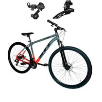 Bicicleta Aro 29 GTI Roma Quadro Alumínio 6061 24 Velocidades MTB Câmbios SHIMANO