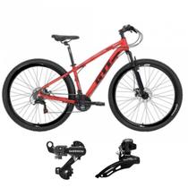 Bicicleta Aro 29 GTI Roma Quadro Alumínio 6061 24 Velocidades MTB Câmbios SHIMANO