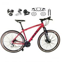 Bicicleta Aro 29 Gti Roma Shimano Altus 24v Freio Disco Hidráulico Garfo Trava - Vermelho Tam.15 Bicicleta Aro 29 Gti Roma Shimano Altus 24v Freio Disco Hidráulico Garfo Trava - Vermelho Tam.15