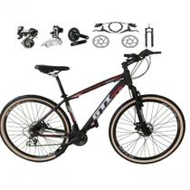 Bicicleta Aro 29 Gti Roma Shimano Altus 24v Freio Disco Hidráulico - Preto-vermelho Tam.19 Bicicleta Aro 29 Gti Roma Shimano Altus 24v Freio Disco Hidráulico - Preto-vermelho Tam.19