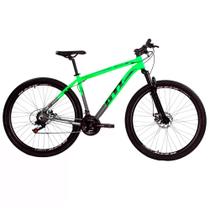 Bicicleta aro 29 GTI Verde e cinza Tam 19 Câmbio Shimano