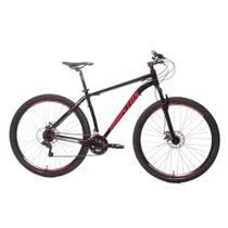 Bicicleta aro 29 Houston preta e vermelha Tam 19 Câmbios Shimano