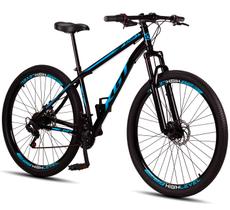 Bicicleta Aro 29 KGT Shift Aço Carbono 21 marchas Freios a Disco Suspensão Diant