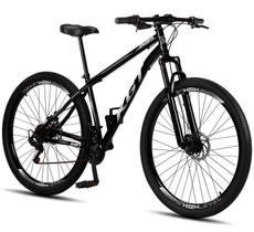 Bicicleta Aro 29 KGT Shift Aço Carbono 21 marchas Freios a Disco Suspensão Diant