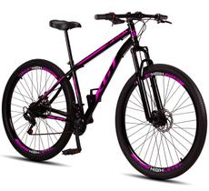 Bicicleta Aro 29 KGT Shift Aço Carbono 21 marchas Freios a Disco Suspensão Diant