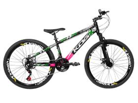 Bicicleta Aro 29 KOG 21 Velocidades Modelo Viking Full x25 Freeride Suspensão de 80mm Freio a Disco