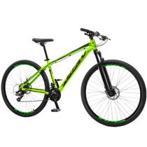 Bicicleta Aro 29 KRW Alum 21V Shimano Mega Ranger Susp. Hidráulica - Verde / Preto Bicicleta Aro 29 KRW Alum 21V Shimano Mega Ranger Susp. Hidráulica - Verde / Preto