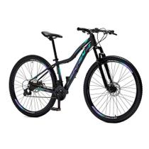 Bicicleta Aro 29 Krw Alumínio 21 Velocidades Marchas Freio a Disco Suspensão dianteira Mountain Bike S3