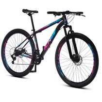 Bicicleta Aro 29 KRW Alumínio 21 Velocidades Marchas Freio a Disco Suspensão Mountain Bike X41