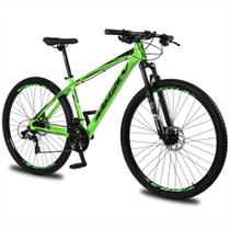 Bicicleta Aro 29 KRW Alumínio 24 Vel Shimano Altus Hidráulico Suspensão Trava ombro e Cassete KR12