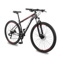 Bicicleta Aro 29 KRW Alumínio 27 Vel Shimano Acera Freio Hidráulico Suspensão dianteira com Trava de ombro Mountain Bike S31