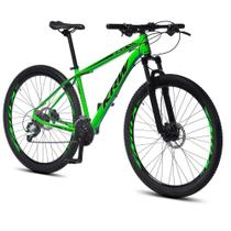 Bicicleta Aro 29 KRW Alumínio 27 Vel Shimano Acera Freio Hidráulico Suspensão dianteira com Trava de ombro Mountain Bike S31