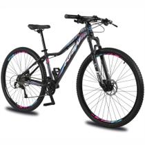 Bicicleta aro 29 KRW Alumínio 27 Velocidades Marchas Freio Hidráulico Suspensão C/ Trava ombro KR6 Bicicleta aro 29 KRW Alumínio 27 Velocidades Marchas Freio Hidráulico Suspensão C/ Trava ombro KR6