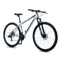 Bicicleta Aro 29 KRW Alumínio Shimano TZ 21 Velocidades Freio a Disco Suspensão Mountain Bike KR7