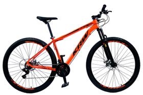 Bicicleta Aro 29 KRW Alumínio Shimano TZ 21 Velocidades Marchas Freio a Disco Suspensão dianteira Mountain Bike SH21