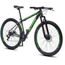 Bicicleta Aro 29 KRW Alumínio Shimano TZ 21 Velocidades Marchas Freio a Disco Suspensão Mountain Bike S21