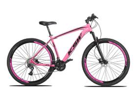 Bicicleta Aro 29 KSW 27V F. Hidráulico Shimano + K7 + Trava