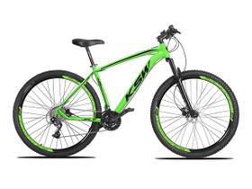 Bicicleta Aro 29 KSW 27V F. Hidráulico Shimano + K7 + Trava