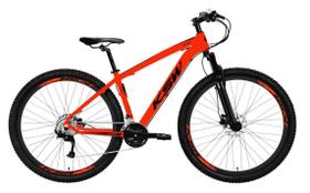 Bicicleta Aro 29 Ksw Alumínio 21v Alavanca V-Fire Freios a Disco e Suspensão