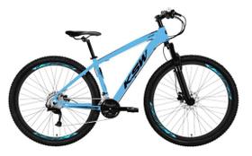 Bicicleta Aro 29 Ksw Alumínio 24v Cambios Shimano Freios a Disco e Suspensão