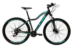 Bicicleta Aro 29 Ksw Feminina 24 Marchas Câmbios Shimano Freio Disco Hidráulico Preta / Azul Tam 15 Bicicleta Aro 29 Ksw Feminina 24 Marchas Câmbios Shimano Freio Disco Hidráulico Preta / Azul Tam 15