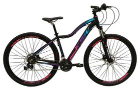 Bicicleta Aro 29 Ksw Feminina 24 Marchas Câmbios Shimano Freio Disco Hidráulico Preta / Roxo / Azul Tam 17 Bicicleta Aro 29 Ksw Feminina 24 Marchas Câmbios Shimano Freio Disco Hidráulico Preta / Roxo / Azul Tam 17