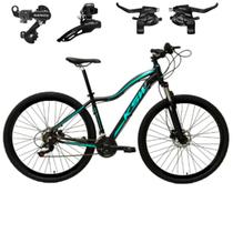 Bicicleta Aro 29 KSW MWZA Feminina 21 Velocidades Alumínio C/ Câmbios e Trocadores SHIMANO