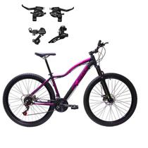 Bicicleta Aro 29 Ksw Mwza Feminina 24v Cambios Shimano e Trocadores Shimanos Freio Disco Mecanico