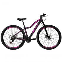 Bicicleta Aro 29 Ksw Mwza Feminina 24v Freio A Disco Suspensão Mountain Bike Alumínio Preto-rosa 17