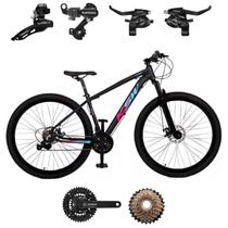 Bicicleta Aro 29 KSW XLT 100 21 Velocidades Aluminio MTB C/ Kit SHIMANO