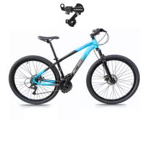 Bicicleta Aro 29 KSW XLT 100 24 Velocidades Alumínio MTB Suspensão Dianteira 80mm Câmbio Traseiro SHIMANO