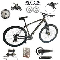 Bicicleta Aro 29 Ksw Xlt 100 Aluminio 12 Velocidades Freio Disco Hidraulico Mtb Unissex