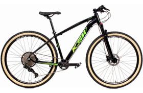 Bicicleta Aro 29 Ksw Xlt 12v Garfo com Trava K7 11/50 Freios Hidráulicos Kit 1x12 - Preto/Verde Bicicleta Aro 29 Ksw Xlt 12v Garfo com Trava K7 11/50 Freios Hidráulicos Kit 1x12 - Preto/Verde