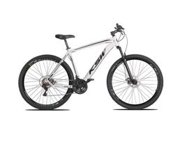 Bicicleta aro 29 Ksw Xlt 24v Alumínio Freio a Disco Garfo Suspensão Branca Tam.15