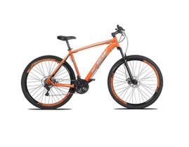 Bicicleta aro 29 Ksw Xlt 24v Alumínio Freio a Disco Garfo Suspensão Laranja Tam.21