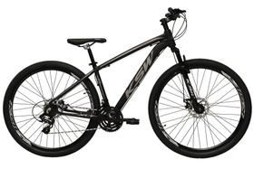 Bicicleta aro 29 Ksw Xlt 24v Alumínio Freio a Disco Garfo Suspensão - Preta/ Prata
