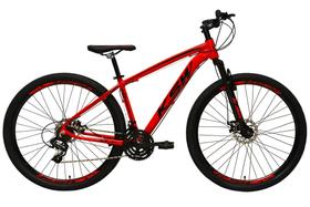 Bicicleta aro 29 Ksw Xlt 24v Alumínio Freio a Disco Garfo Suspensão Vermelho Tam.15