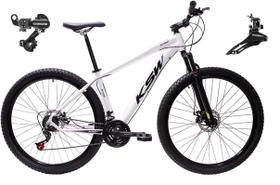 Bicicleta Aro 29 Ksw Xlt 24v Câmbios Shimano Tz Freio a Disco Garfo com Suspensão Quadro Alumínio