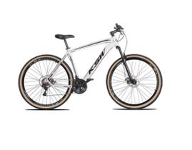 Bicicleta Aro 29 Ksw Xlt 24v Freio a Disco Garfo Com Suspensão Mtb 29 Alumínio Pneu com Faixa Bege - Branco