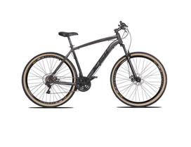 Bicicleta Aro 29 Ksw Xlt 24v Freio a Disco Garfo Com Suspensão Mtb 29 Alumínio Pneu com Faixa Bege - Grafite
